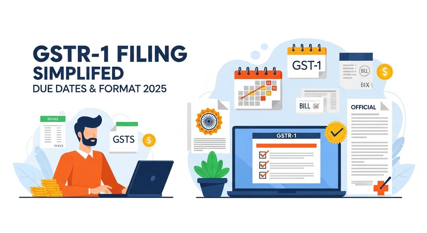 GSTR-1 Filing Process, Format, Due Dates & Eligibility for Small Businesses